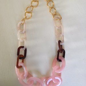 Chunky Plastic Resin Costume Necklace
